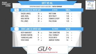 Offerton CC Over 40s v High Lane CC Over 40s [upl. by Ivers]