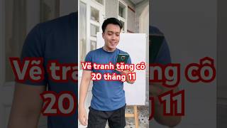 Vẽ tranh tặng cô giáo ngày lễ 20 tháng 11 đơn giản vetranh drawing art hocve huongdanve [upl. by Jumbala]