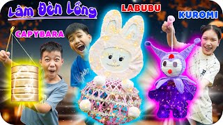 Thử Thách Làm Đèn Trung Thu Theo Nhân Vật KAPYBARA  KUROMI  LABUBU  Min Min TV Minh Khoa [upl. by Lune754]