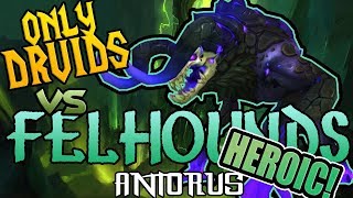 All Druid Antorus the Burning Throne Felhounds HEROIC [upl. by Culbertson609]