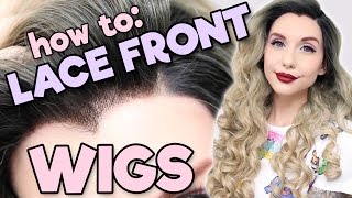 HOW TO LACE FRONT WIGS  Alexas Wig Series 6 [upl. by Eiramaneet]