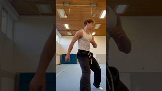 Bulked up Tricking 🥷 martialarts tricking parkour gymnastics flip [upl. by Storer659]