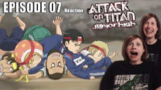 Attack on Titan Jr High Episode 7 Reaction quotSHOWDOWNquot [upl. by Carolynn516]