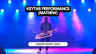 Keytar Performance by Mathew JCM Choir  JCM Parish Night 2024 [upl. by Anelim]