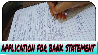 Request letter for Bank statement  Application for bank statement [upl. by Laven]