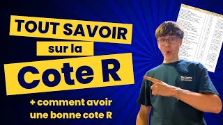 TOUT SAVOIR SUR LA COTE R et comment avoir une bonne cote R [upl. by Ellenuahs]