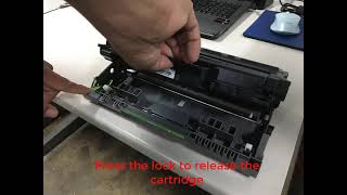 Brother DCP L2550DW Cartridge and drum unit installation and removal [upl. by Etteuqram375]