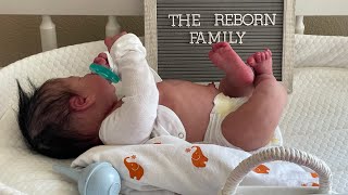 Reborn Family adopts a baby  Silicone Reborn comes to life during Box Opening🤰🏻👶🏻🤯🥳 [upl. by Ruby]