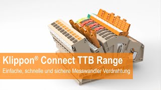 Klippon® Connect steckbare TTBRange für die Messwandlerverdrahtung [upl. by Brandt832]