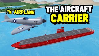 The Aircraft Carrier Ship in Roblox Shipping Lanes [upl. by Kironde]