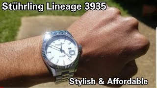 Stuhrling Lineage 3935 Quartz watch review [upl. by Yekcaj79]