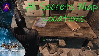 Arkham Asylum  Riddler Secrets Maps Locations [upl. by Serg]