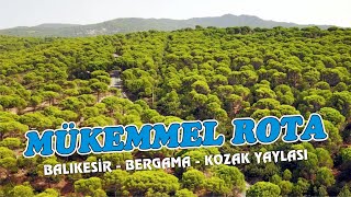 BOL VİRAJLI MÜKEMMEL ROTA Balıkesir Bergama Kozak Yaylası 2Teker2Yürek [upl. by Ylil]