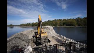 Carpentersville Dam Removal 10202024 [upl. by Hamlen375]