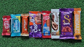 Bindaaz vs Dairy Milk bubbly vs Galaxy vs KitKat vs Crispello vs Luvlt chocwich vs Center fresh [upl. by Einitsed347]