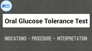 Oral Glucose Tolerance Test OGTT  Clinical Biochemistry [upl. by Andrews]