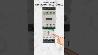 Conexiones de CONTACTOR eléctrico con relé térmico [upl. by Ikcim]