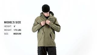 Holden M51 3Layer Fishtail Snowboard Jacket Fit Review – Tactics [upl. by Yblehs]