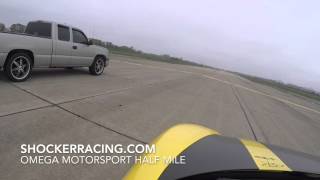 LQ4 Swapped Silverado destroys Porsche at Half Mile  Omega Motorsport [upl. by Ursulette]