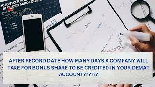 BONUS SHARE DEMAT ACCOUNT में कब आते हैRECORD DATE के कितने दिन बाद BONUS SHARE ACCOUNT में आते है [upl. by Anoirb]