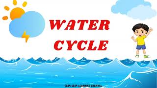 what is water cycle process  water cycle for kids  how does the water cycle work  watercycle [upl. by Karlan482]