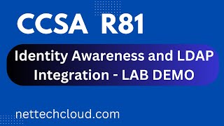 Checkpoint Firewall  CCSA R8110  Identity Awareness and LDAP Integration LAB DEMO [upl. by Nocam]