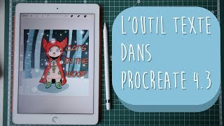 DU TEXTE DANS PROCREATE  PROCREATE 43 [upl. by Amato656]