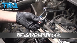 How to Replace Fuel Injectors 20112019 Ford Explorer 35L V6 [upl. by Michel545]