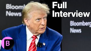 Donald Trump Full Interview Live on Bloomberg [upl. by Naegem]