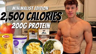 Full Day of Eating 2500 Calories  MINIMALIST Healthy Meals to Lose Fat and Build Muscle [upl. by Lyrehc959]