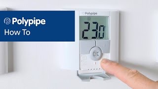 Pairing Dial and Digital Thermostats  Polypipe Underfloor Heating [upl. by Retloc337]