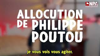 Allocution de Philippe Poutou candidat Front Populaire [upl. by Nosae]