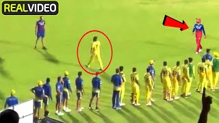 MS Dhoni refused to shake hands with Virat Kohli amp Team an egoistic gesture after losing CSK vs RCB [upl. by Sonnnie]