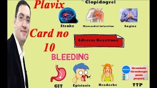 Plavix Clopidogrel  بلافيكس دواء القلب والسيولة  Drug card [upl. by Waterman]