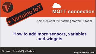 Virtuino IoT  How to add more topics variables and widgets [upl. by Esorlatsyrc461]