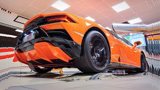 2021 Lamborghini Huracan EVO RWD SCREAMING on the DYNO  Stage 1 ECU Tune  Results [upl. by Allerie121]