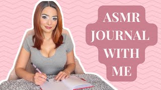 ASMR Journal With Me 📝  Writing Sounds  Soft Spoken [upl. by Wandy]