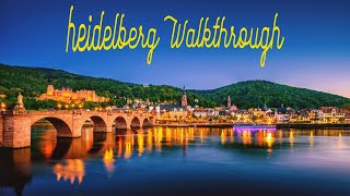 🏰 🇩🇪Fairy Tale Heidelberg Walkthrough in Picturesque Town of Germany🇩🇪 [upl. by Salisbarry950]