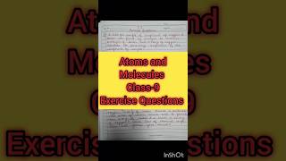 Atoms and Molecules  Class9  Exercise Questions  Ncert  Science  Pine Coaching Classes [upl. by Ahsiena711]