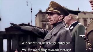 Volk ans Gewehr German  English Lyrics [upl. by Eigroeg]