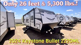 Best 26 ft Couples Camper 2024 Keystone Bullet Crossfire 2220ML [upl. by Ion]