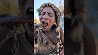 Wow What a delicious Soup for breakfast This bushmen preparing their food 😋🍲‼️food hadzabetribe [upl. by Garek]