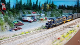 Model Railroad HO Scale Gauge Train Layout at Suncoast Model Railroad Club [upl. by Nytsirt]