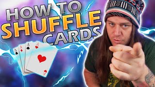 HOW TO SHUFFLE CARDS Learn 3 EASY Shuffles In Just 5 MINUTES [upl. by Pierro]