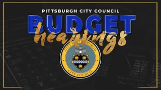 Pittsburgh City Council Budget Hearing  111424 [upl. by Onid772]