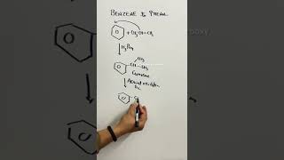 Phenol from Benzene  Benzene to Phenol Cumene to Phenol shorts [upl. by Calie]