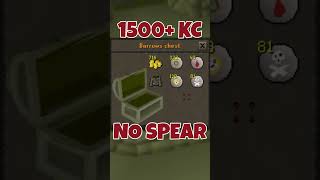 Hunt for the G Spear Continues 1500 KC osrs [upl. by Buckie]