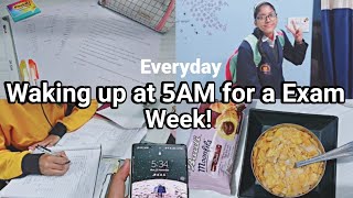 Waking up at 5AM For EXAM WEEK 🕔5Am Morning Study everyday for Exams📚 Pragati shreya💕 [upl. by Bernj]