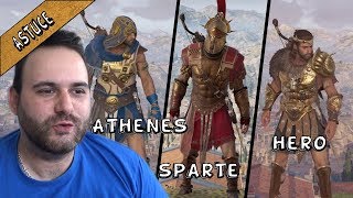 OBTENIR LES TENUES LÉGENDAIRE HÉRO GREC  ATHÉNIENS  SPARTIATE  ASSASSINS CREED ODYSSEY [upl. by Jarret]