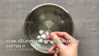 How to use gelatin leaf [upl. by Trefler]